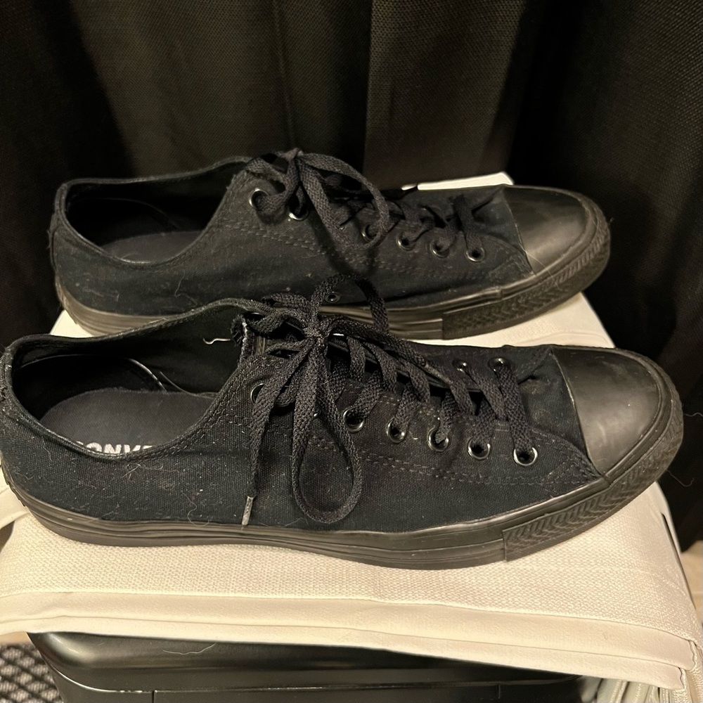 Black Converse All Star Shoes Size 13